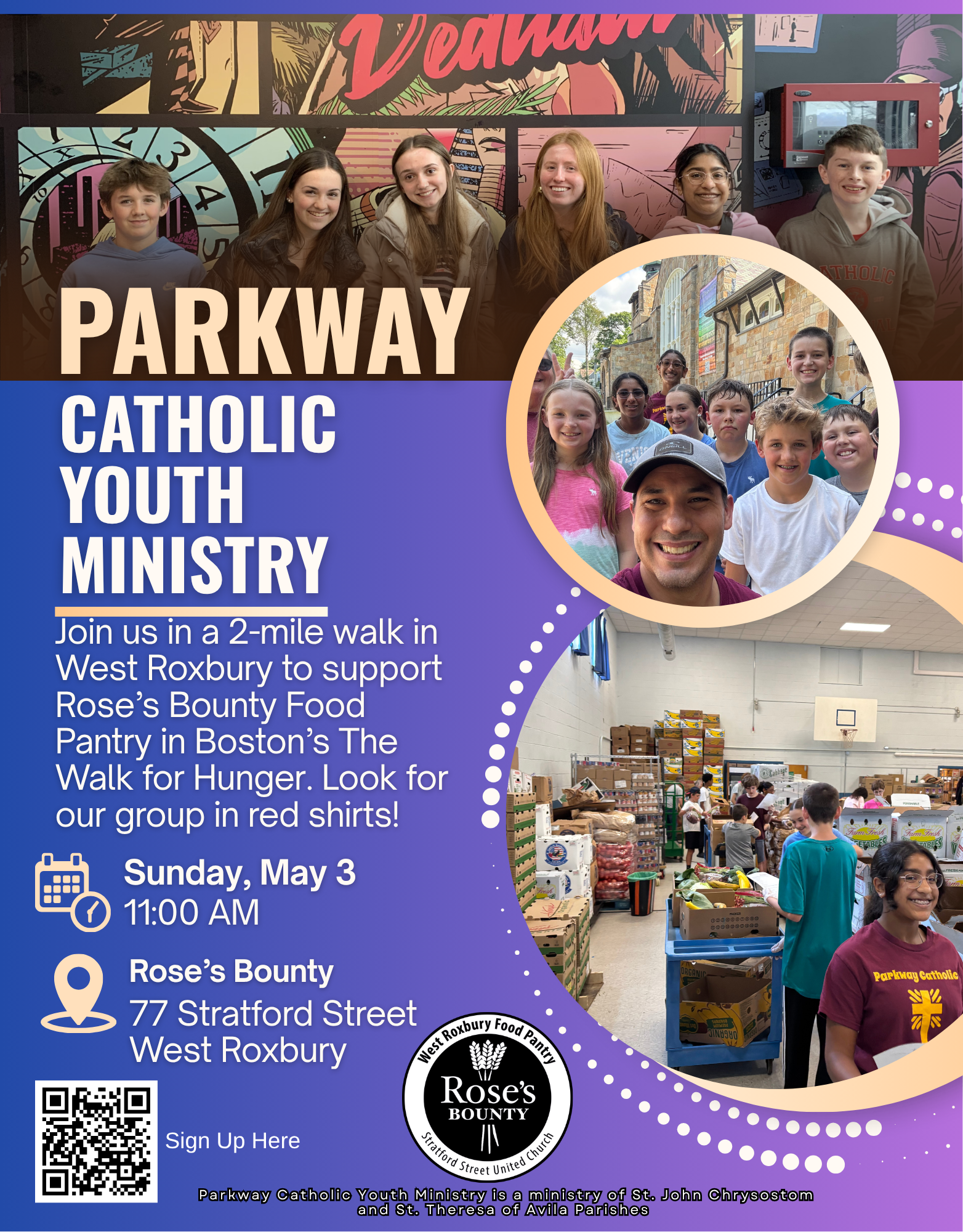 May 5, 2026, The Walk for Hunger Flyer